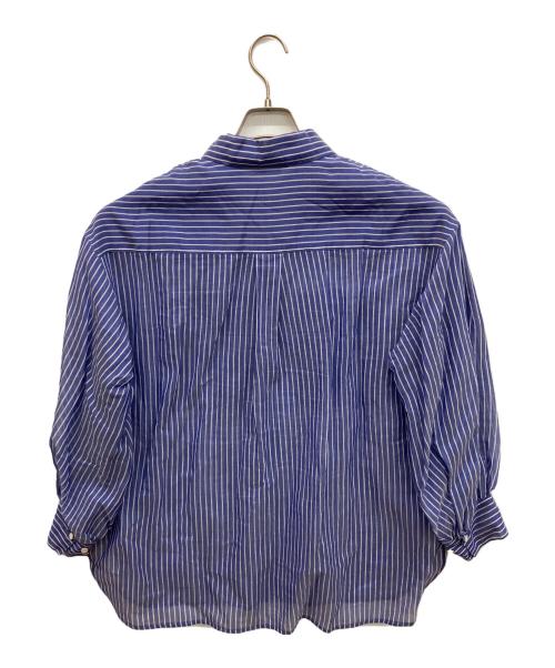 ebure（エブール）ebure (エブール) ストライプシャツ ブルー サイズ:36の古着・服飾アイテム