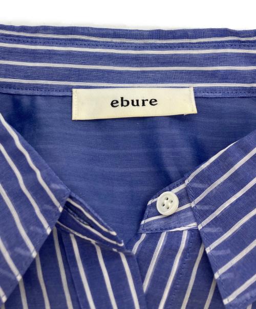 ebure（エブール）ebure (エブール) ストライプシャツ ブルー サイズ:36の古着・服飾アイテム