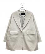 NOLLEY'S sophiノーリーズソフィー）の古着「SUPER140リバーショールコート」｜アイボリー