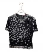 LEONARDレオナール）の古着「プリント半袖カットソー」｜ブラック