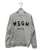 MSGMエムエスジーエム）の古着「MSGM MENS LOGO SWEAT」｜グレー