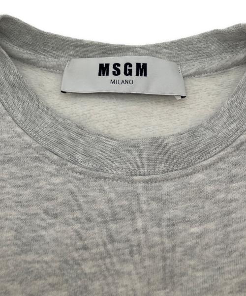MSGM（エムエスジーエム）MSGM (エムエスジーエム) MSGM MENS LOGO SWEAT グレー サイズ:XSの古着・服飾アイテム