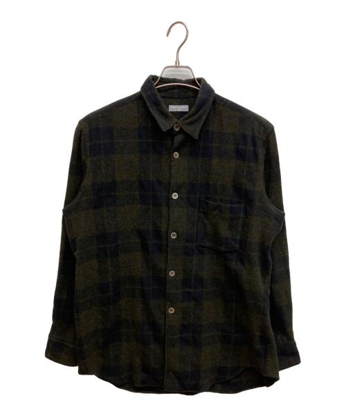 COMME des GARCONS HOMME（コムデギャルソン オム）COMME des GARCONS HOMME (コムデギャルソン オム) 田中オム　ウールチェックシャツ グリーン サイズ:不明の古着・服飾アイテム
