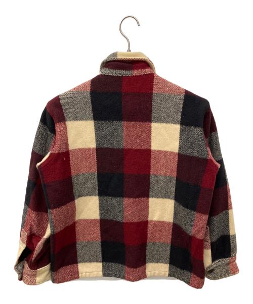 WOOLRICH（ウールリッチ）WOOLRICH (ウールリッチ) チェック柄ウールCPOシャツ レッド サイズ:Mの古着・服飾アイテム