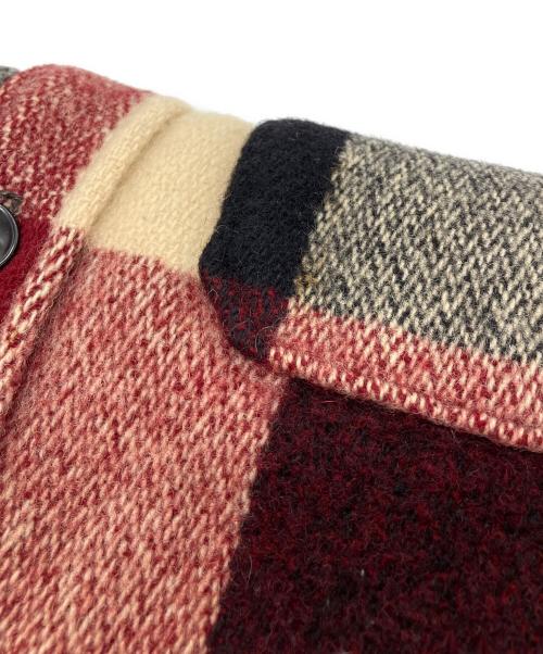 WOOLRICH（ウールリッチ）WOOLRICH (ウールリッチ) チェック柄ウールCPOシャツ レッド サイズ:Mの古着・服飾アイテム
