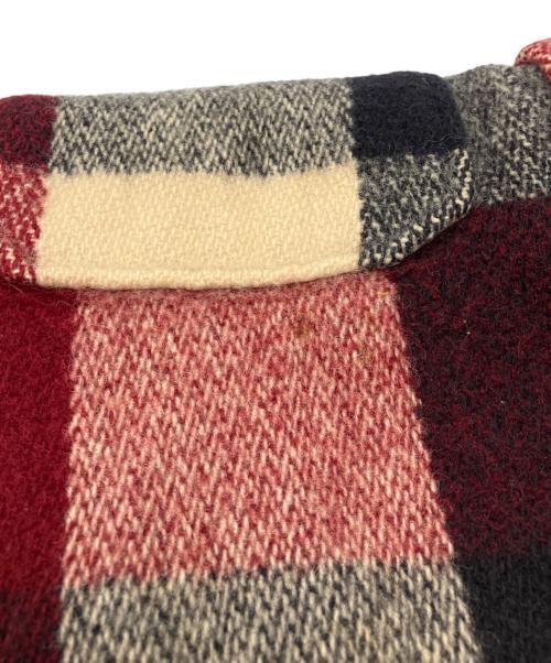 WOOLRICH（ウールリッチ）WOOLRICH (ウールリッチ) チェック柄ウールCPOシャツ レッド サイズ:Mの古着・服飾アイテム