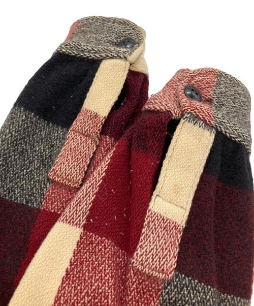 WOOLRICH（ウールリッチ）WOOLRICH (ウールリッチ) チェック柄ウールCPOシャツ レッド サイズ:Mの古着・服飾アイテム