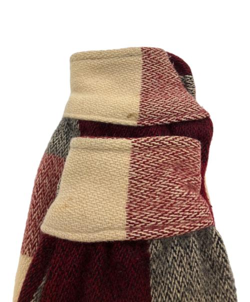 WOOLRICH（ウールリッチ）WOOLRICH (ウールリッチ) チェック柄ウールCPOシャツ レッド サイズ:Mの古着・服飾アイテム