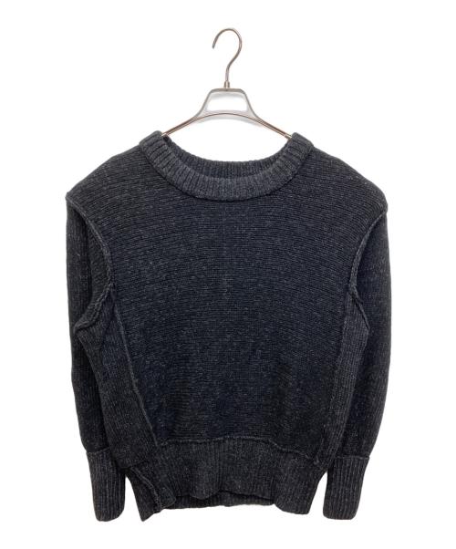 VOLTAGE CONTROL FILTER（ヴォルテージ コントロール フィルター）VOLTAGE CONTROL FILTER (ヴォルテージ コントロール フィルター) インサイドアウトウールニットInside-Out Wool Knit ブラック サイズ:FREEの古着・服飾アイテム