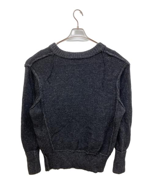 VOLTAGE CONTROL FILTER（ヴォルテージ コントロール フィルター）VOLTAGE CONTROL FILTER (ヴォルテージ コントロール フィルター) インサイドアウトウールニットInside-Out Wool Knit ブラック サイズ:FREEの古着・服飾アイテム