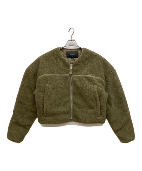 entire studios（エンタイアスタジオ）entire studios (エンタイアスタジオ) FLUFFY OVERCOAT　ショート丈　ボアジャケット カーキ サイズ:Mの古着・服飾アイテム