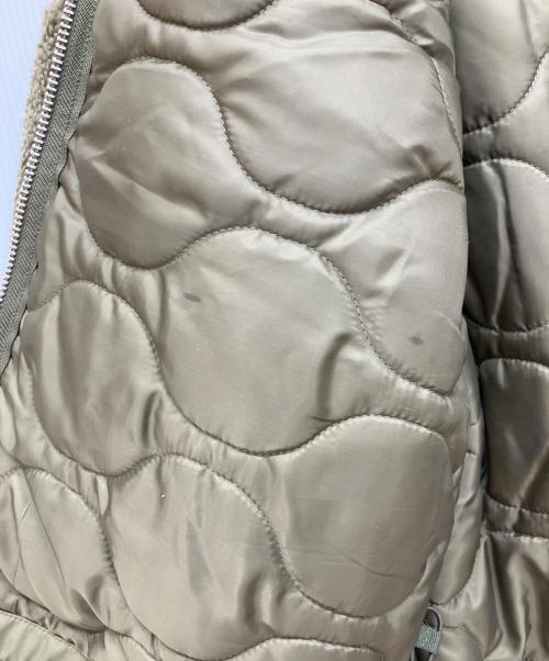 entire studios（エンタイアスタジオ）entire studios (エンタイアスタジオ) FLUFFY OVERCOAT　ショート丈　ボアジャケット カーキ サイズ:Mの古着・服飾アイテム