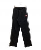 MARTINE ROSEマーティン・ローズ）の古着「サイドライン トラック スウェットロングパンツ」｜ブラック