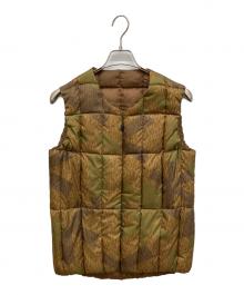 Snow peak（スノーピーク）の古着「ダウンベスト」｜カーキ