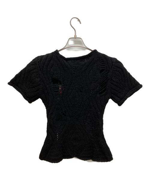 ADSB ANDERSSON BELL（アンダースンベル）ADSB ANDERSSON BELL (アンダースンベル) デミジニットレイヤードメッシュトップ　Demi-Knit Layered Mesh Top ブラック サイズ:Ｓ 未使用品の古着・服飾アイテム