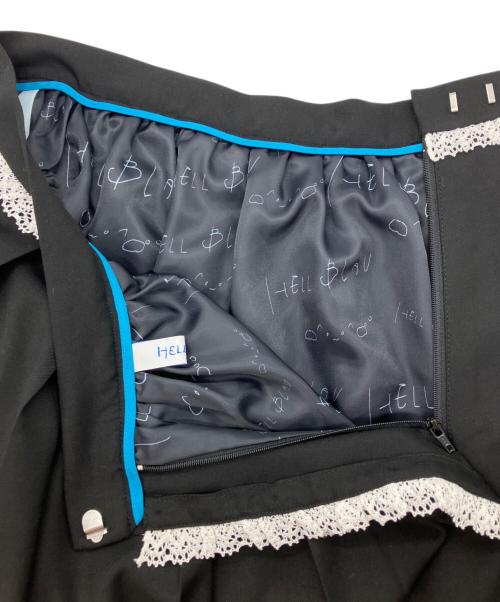 HELL BLAU（ヘルブラウ）HELL BLAU (ヘルブラウ) プリーツミニスカート ブラック サイズ:2の古着・服飾アイテム