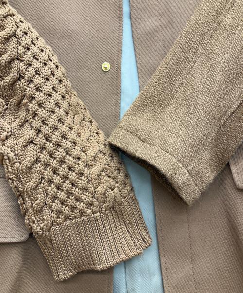 UNDERCOVER（アンダーカバー）UNDERCOVER (アンダーカバー) 19AW　ドッキングステンカラーコート　UCX1304-3 ブラウン サイズ:1の古着・服飾アイテム