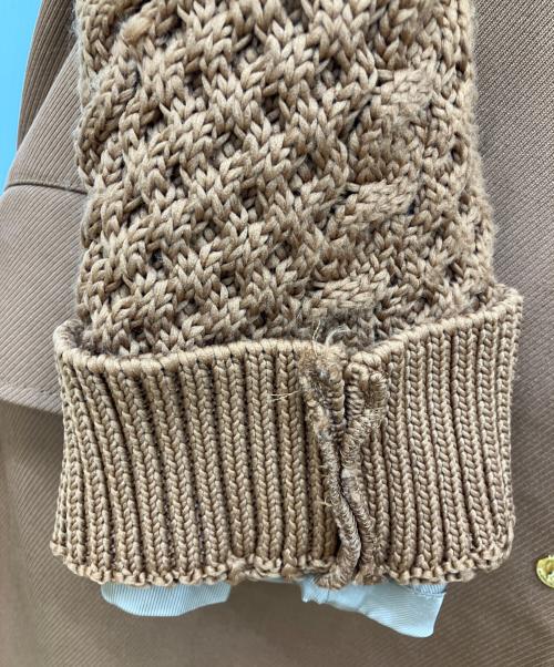 UNDERCOVER（アンダーカバー）UNDERCOVER (アンダーカバー) 19AW　ドッキングステンカラーコート　UCX1304-3 ブラウン サイズ:1の古着・服飾アイテム