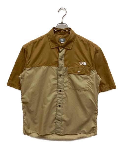 THE NORTH FACE（ザ ノース フェイス）THE NORTH FACE (ザ ノース フェイス) ショートスリーブヌプシシャツ ブラウン サイズ:Lの古着・服飾アイテム