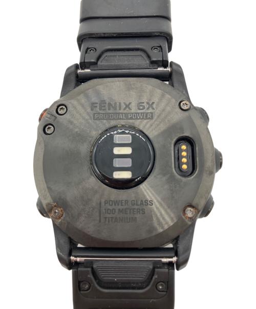 GARMIN（ガーミン）GARMIN (ガーミン) fēnix 6X Pro Dual Power Ti Black DLC　スマートウォッチ ブラックの古着・服飾アイテム