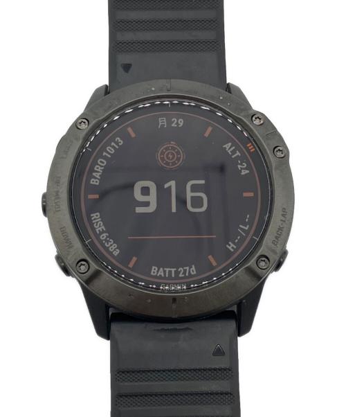 GARMIN（ガーミン）GARMIN (ガーミン) fēnix 6X Pro Dual Power Ti Black DLC　スマートウォッチ ブラックの古着・服飾アイテム