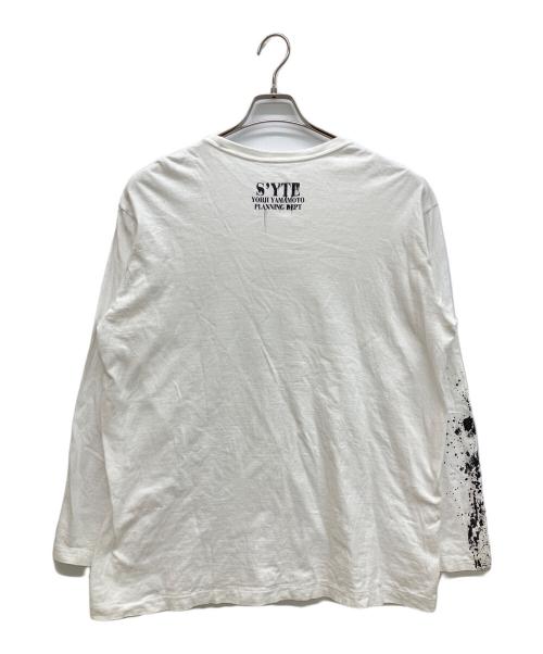 s'yte（サイト）s'yte (サイト) スプラッシュペイントTシャツ ホワイト サイズ:4の古着・服飾アイテム