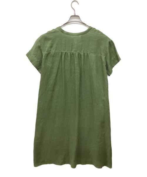 SHIPS（シップス）SHIPS (シップス) テレデランリネンワンピース カーキ サイズ:FREEの古着・服飾アイテム