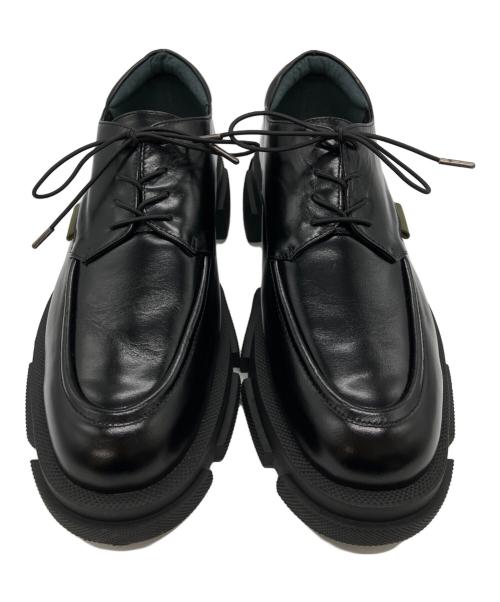 MANA（マナ）MANA (マナ) 厚底レースアップシューズ ブラック サイズ:40の古着・服飾アイテム
