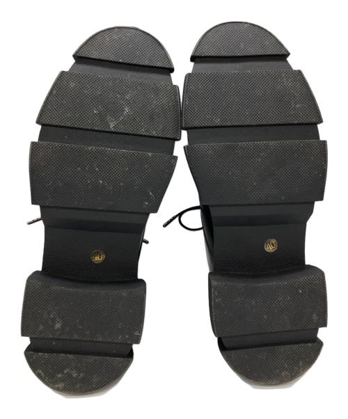 MANA（マナ）MANA (マナ) 厚底レースアップシューズ ブラック サイズ:40の古着・服飾アイテム