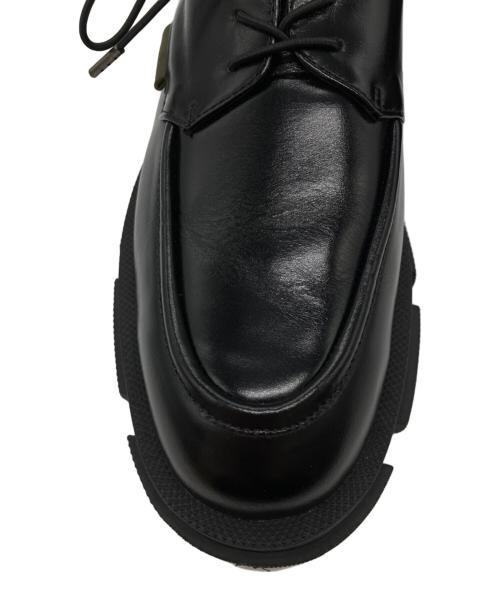 MANA（マナ）MANA (マナ) 厚底レースアップシューズ ブラック サイズ:40の古着・服飾アイテム