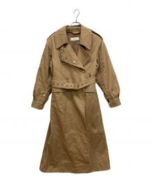 WRYHT（ライト）の古着「MOTOR CYCLE TRENCH COAT　モーターサイクルコート」｜ブラウン