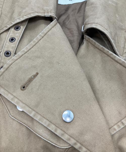 WRYHT（ライト）WRYHT (ライト) MOTOR CYCLE TRENCH COAT　モーターサイクルコート ブラウン サイズ:Freeの古着・服飾アイテム