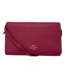 COACH（コーチ）の古着「ショルダーウォレットバッグ」｜レッド