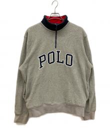 POLO RALPH LAUREN（ポロ・ラルフローレン）の古着「フリースジャケット　ボアジャケット」｜グレー