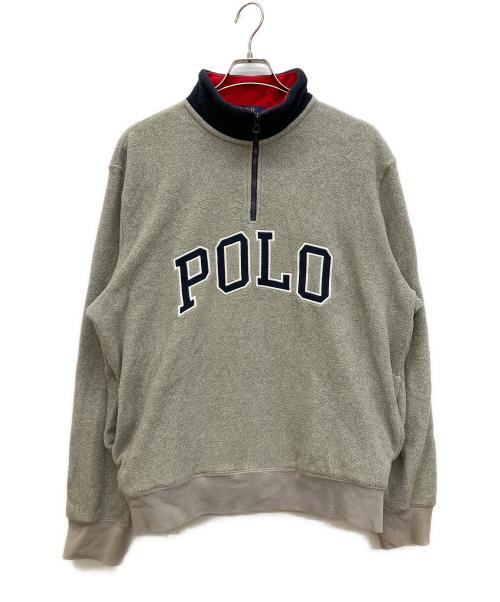 POLO RALPH LAUREN（ポロ・ラルフローレン）POLO RALPH LAUREN (ポロ・ラルフローレン) フリースジャケット　ボアジャケット グレー サイズ:Lの古着・服飾アイテム