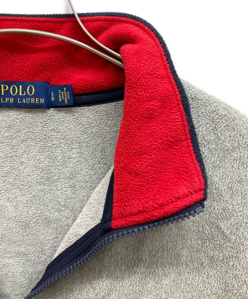 POLO RALPH LAUREN（ポロ・ラルフローレン）POLO RALPH LAUREN (ポロ・ラルフローレン) フリースジャケット　ボアジャケット グレー サイズ:Lの古着・服飾アイテム