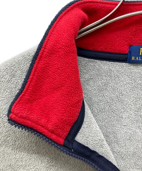 POLO RALPH LAUREN（ポロ・ラルフローレン）POLO RALPH LAUREN (ポロ・ラルフローレン) フリースジャケット　ボアジャケット グレー サイズ:Lの古着・服飾アイテム