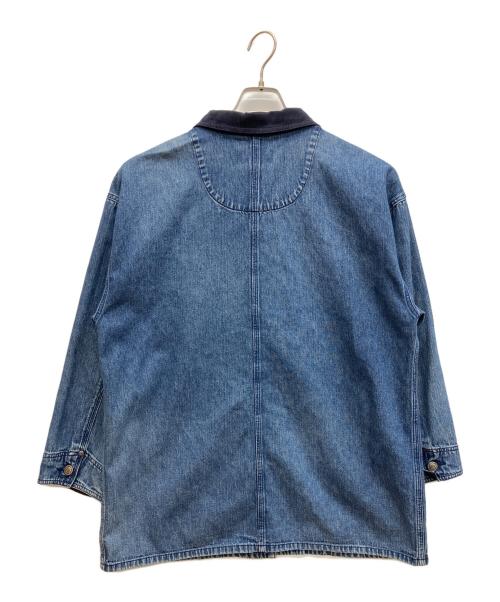 ROUTE66（ルート66）ROUTE66 (ルート66) 襟コーデュロイカバーオール インディゴ サイズ:Lの古着・服飾アイテム