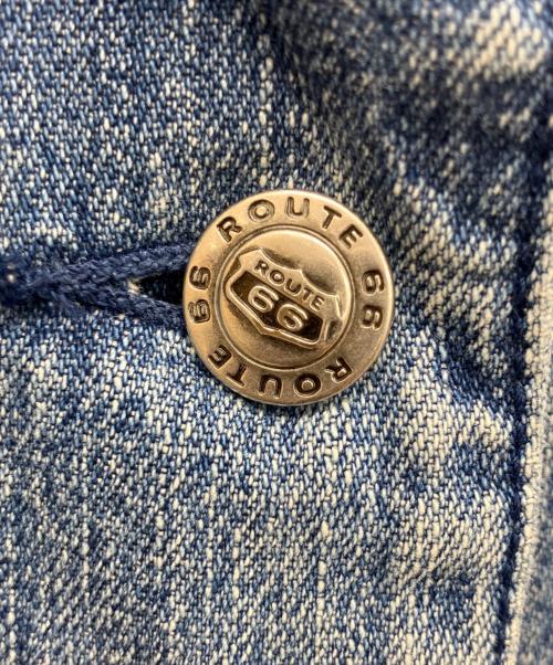 ROUTE66（ルート66）ROUTE66 (ルート66) 襟コーデュロイカバーオール インディゴ サイズ:Lの古着・服飾アイテム