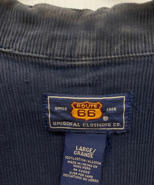 ROUTE66（ルート66）ROUTE66 (ルート66) 襟コーデュロイカバーオール インディゴ サイズ:Lの古着・服飾アイテム