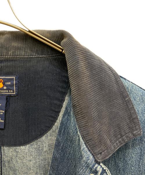 ROUTE66（ルート66）ROUTE66 (ルート66) 襟コーデュロイカバーオール インディゴ サイズ:Lの古着・服飾アイテム