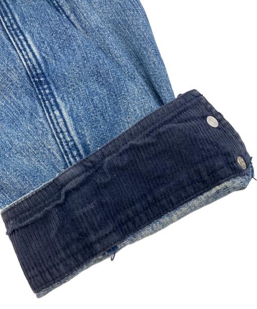 ROUTE66（ルート66）ROUTE66 (ルート66) 襟コーデュロイカバーオール インディゴ サイズ:Lの古着・服飾アイテム