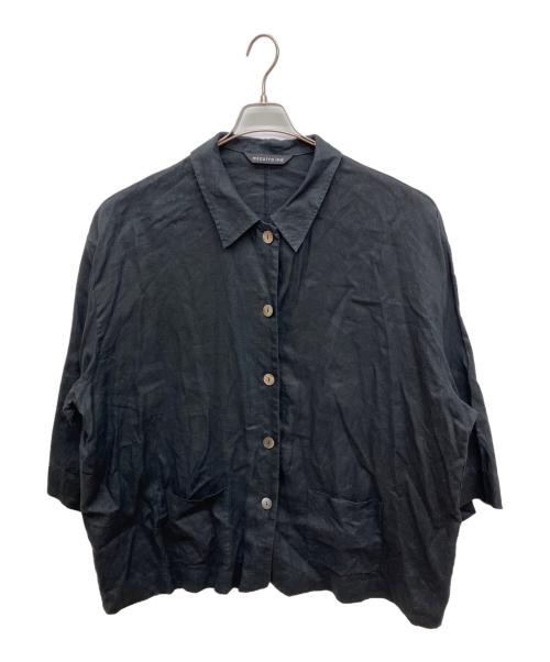 mizuiro-ind（ミズイロインド）mizuiro-ind (ミズイロインド) リネンジャケット ブラック サイズ:不明の古着・服飾アイテム