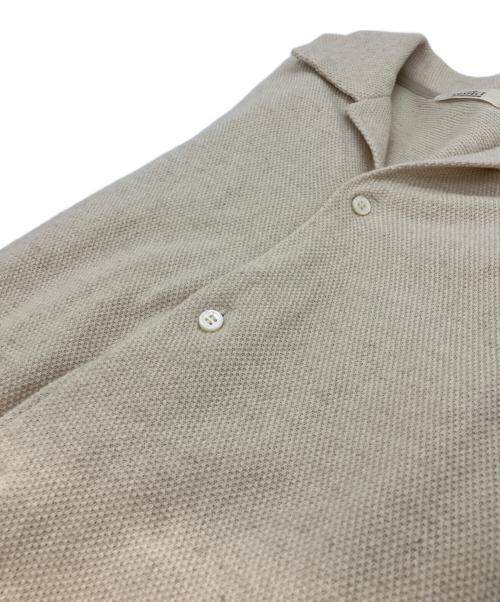 nestrobe confect（ネストローブ コンフェクト）nestrobe confect (ネストローブ コンフェクト) Moss Stitch Open Collar Shirt  モスステッチオープンカラーシャツ アイボリー サイズ:4の古着・服飾アイテム