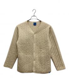 good on（グッドオン）の古着「光電子 キルティングカーディガン」｜アイボリー