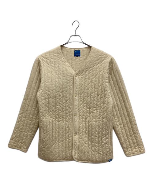 good on（グッドオン）good on (グッドオン) 光電子 キルティングカーディガン アイボリー サイズ:Lの古着・服飾アイテム