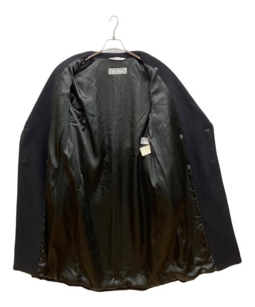 MaxMara（マックスマーラ）MaxMara (マックスマーラ) ベルト付ウールロングコート ブラック サイズ:40の古着・服飾アイテム