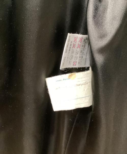 MaxMara（マックスマーラ）MaxMara (マックスマーラ) ベルト付ウールロングコート ブラック サイズ:40の古着・服飾アイテム