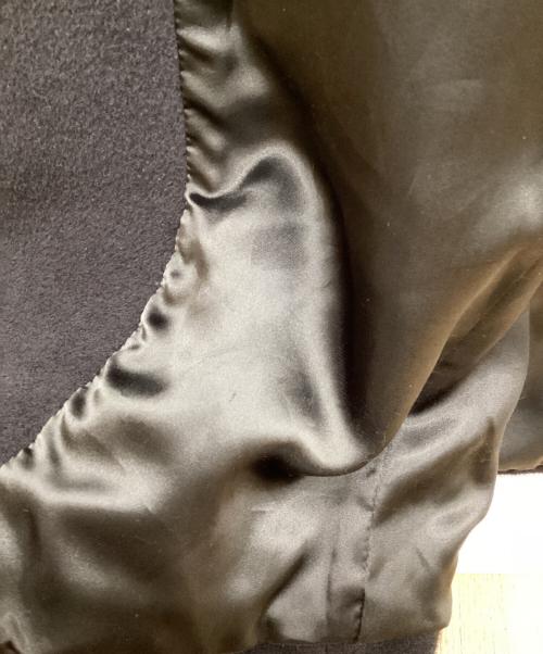 MaxMara（マックスマーラ）MaxMara (マックスマーラ) ベルト付ウールロングコート ブラック サイズ:40の古着・服飾アイテム