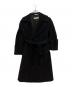 MaxMara (マックスマーラ) ベルト付ウールロングコート ブラック サイズ:40：30000円